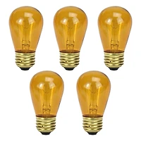 Transparent Incandescent S14 Replacement Christmas Bulbs