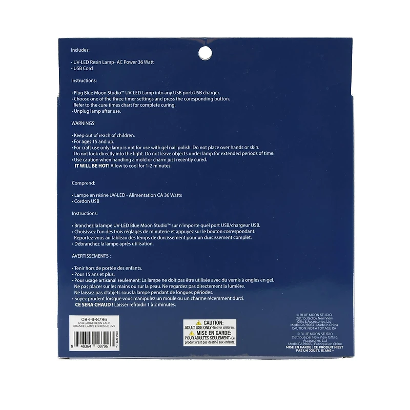 Blue Moon Studio™ UV Resin Craft Large UV-LED Resin Lamp
