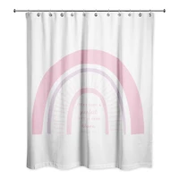 Pink Rainbow 71" x 74" Shower Curtain