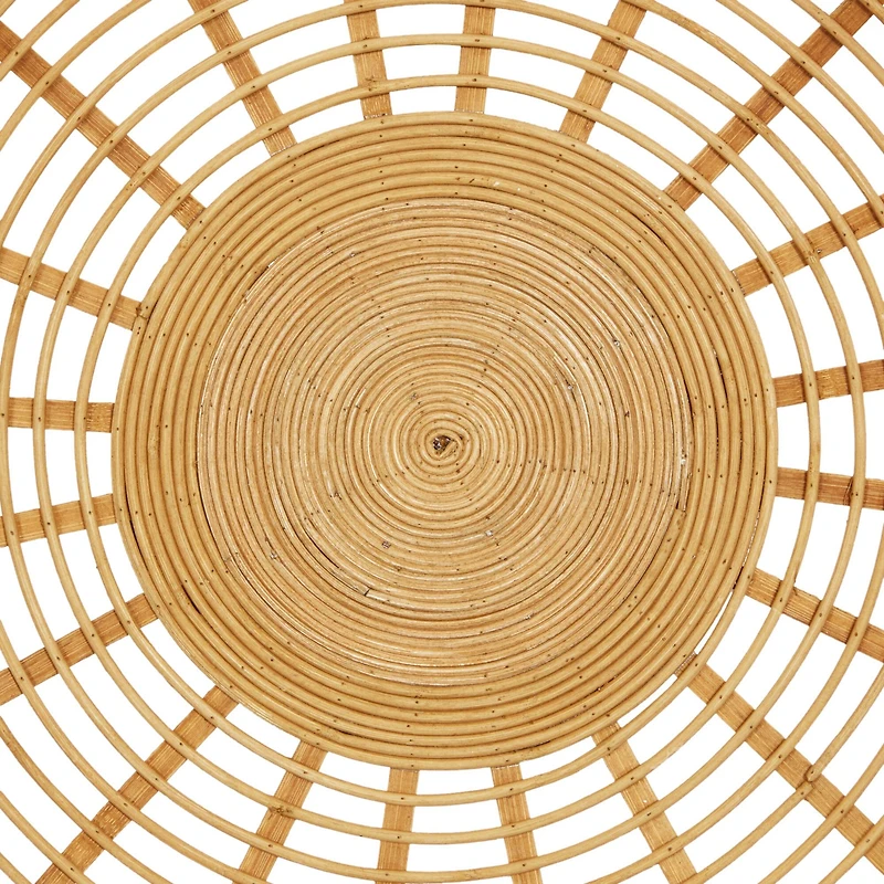 Set of 3 Brown Metal Boho Style Wall Decor 24", 22", 20"