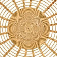 Set of 3 Brown Metal Boho Style Wall Decor 24", 22", 20"