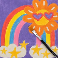 VIVID by Brea Reese® Retro Squares Acrylic Paint-by-Number Kit