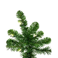 7.5ft. Pre-Lit Green Upside Down Artificial Christmas Tree, Warm White Dura-Lit® LED Lights