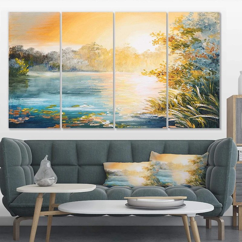 Designart - Sunset on the Lake