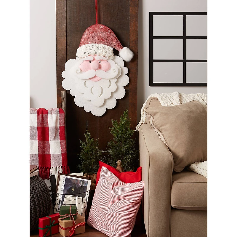 DII® Hanging Foam Santa with Red Hat