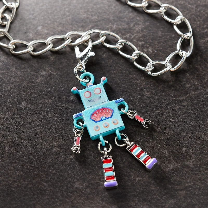 Blue Robot Charm by Bead Landing™