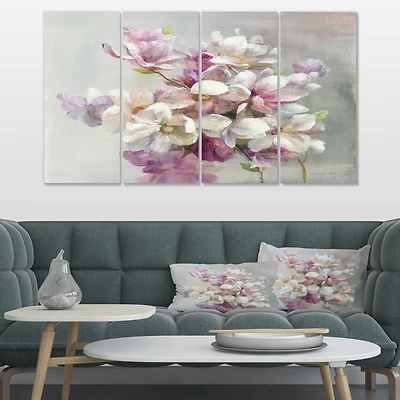 Designart - Pink Magnolia Flowers