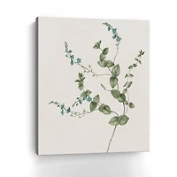 Blue Wispy II Canvas Giclee