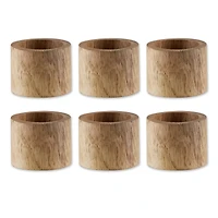 DII® Light Finish Wood Band Napkin Rings, 6ct.