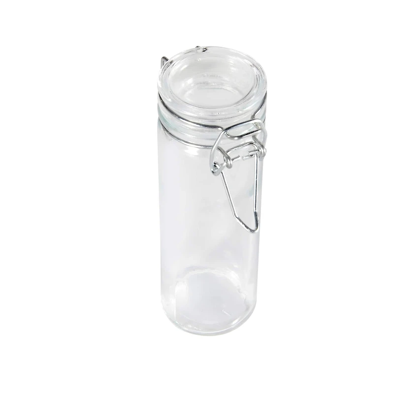3.8oz. Clear Glass Cylinder Jar with Latched Lid by Ashland®
