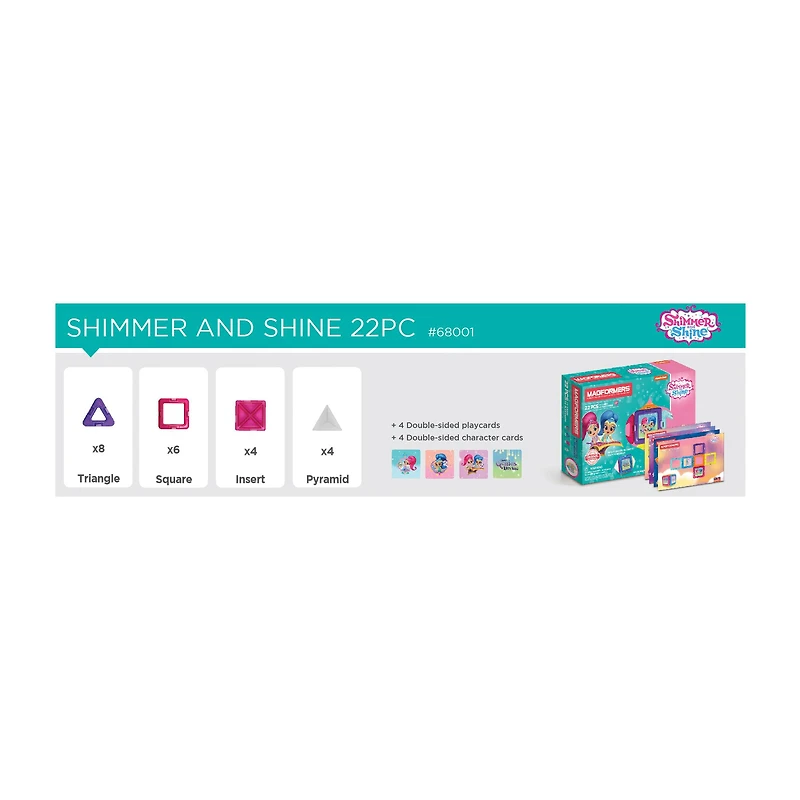 Magformers 22-Piece Shimmer & Shine Set