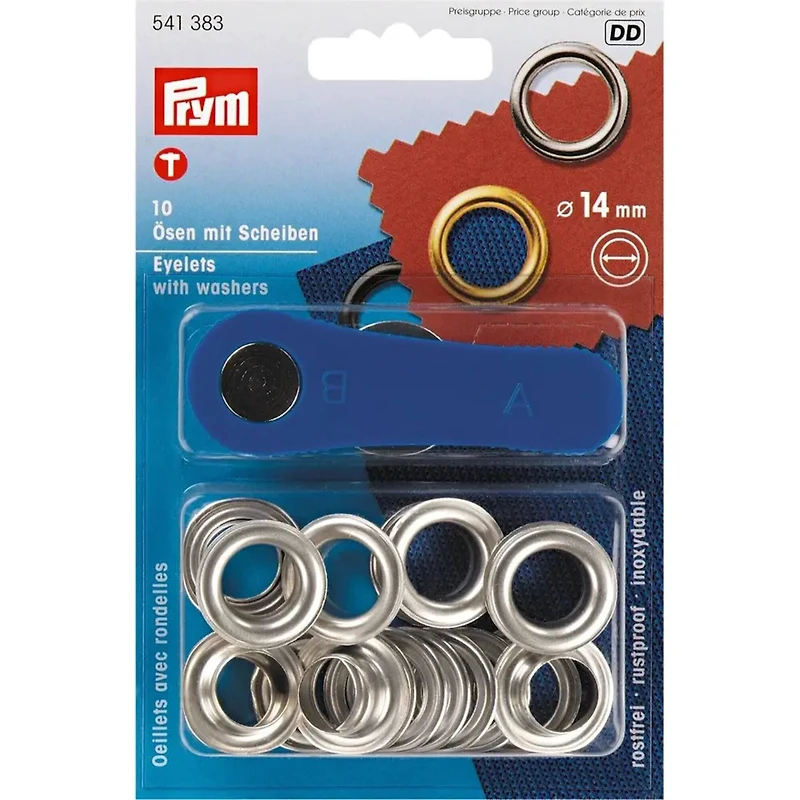 Prym® 14mm Eyelets with Washers, 10 Sets