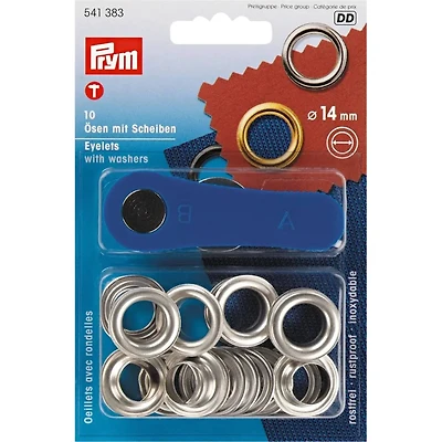 Prym® 14mm Eyelets with Washers, 10 Sets