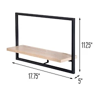 Honey Can Do Long Floating Wall Shelf