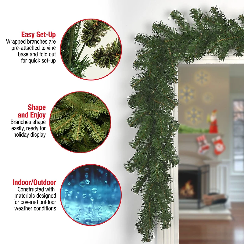 9 ft. Kincaid Spruce Christmas Garland 