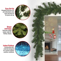 9 ft. Kincaid Spruce Christmas Garland 