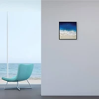 Stupell Industries Clear Blue Ocean Tropical Beach Aerial View, 12" x 12"