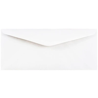 JAM Paper 4.5" x 10.37" White Business Envelopes