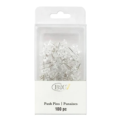 Clear Pushpins by B2C®, 100ct.