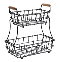 SunnyPoint 2-Tier Wire Basket