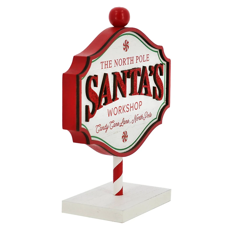 8" Santa's Workshop Tabletop Sign by Ashland®