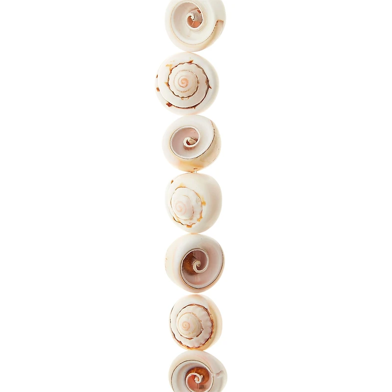 12 Packs: 13 ct. (156 total) White Swirl Shell Beads, 16mm by Bead Landing™