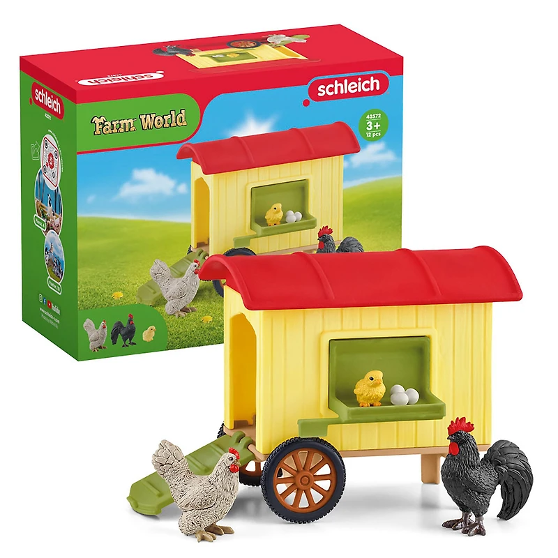 Schleich Farm World Mobile Chicken Coop Playset