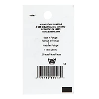 LaMode 1 1/8" Gray Felt 2-Hole Buttons, 2ct.