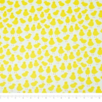SINGER Cute Chick Print Ringspun Cotton Fabric Fat Quarter