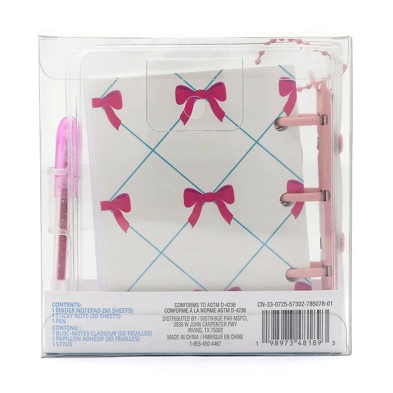Pink Bows Mini Stationery Kit by Creatology™