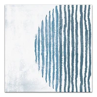 Blue Circle Line Canvas Wall Art