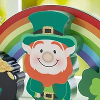 Glitzhome® 12" St. Patrick's Wooden Table Block Set