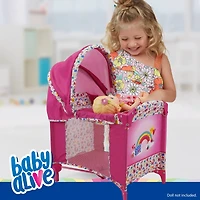509 Crew Baby Alive Pink and Rainbow Deluxe Doll Play Yard
