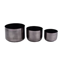 CosmoLiving by Cosmopolitan Iron Modern Planter Set