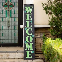 Glitzhome® 42'' Lighted St. Patrick's Day Wooden "WELCOME" Porch Sign