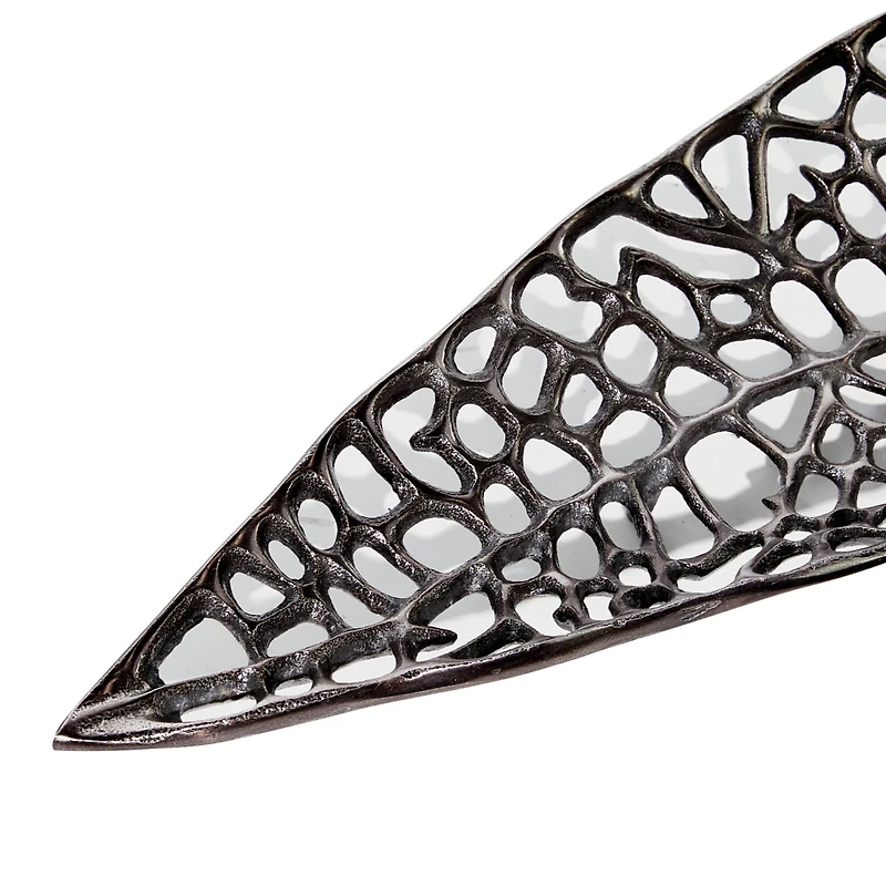 Black Aluminum Contemporary Tray Set