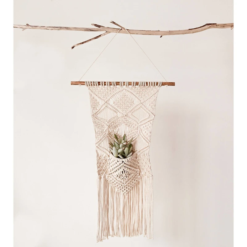 Hello Honey® Macramé Wall Hanging with Pocket