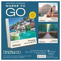 TF Publishing 2024 World's Best by Travel + Leisure Daily Desktop Calendar