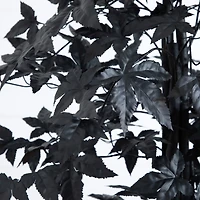 5ft. Artificial Halloween Black Maple Tree with Natural Trunk