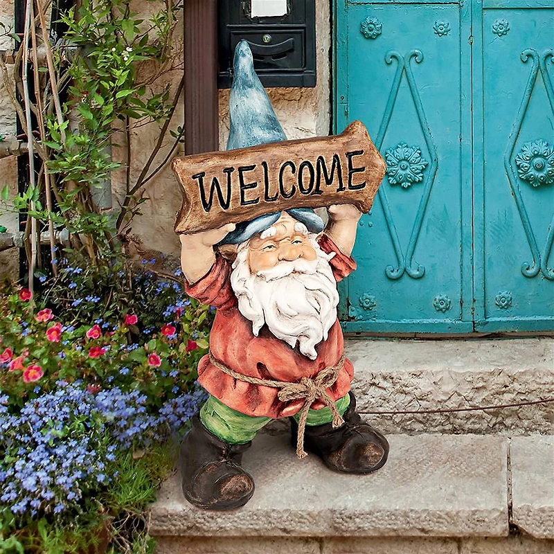Design Toscano 22" Welcoming Willie Garden Gnome Greeter Statue