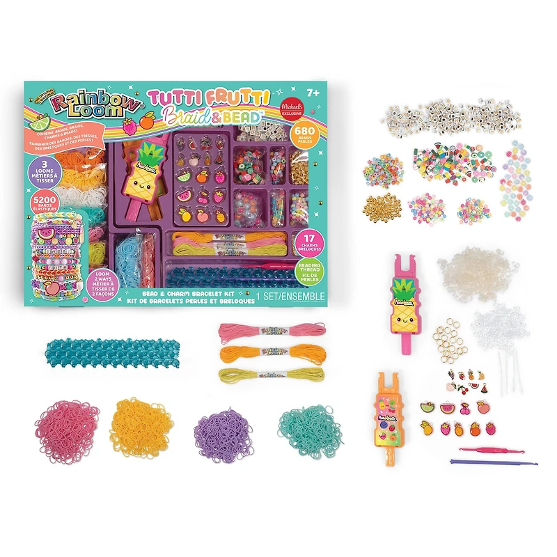 Rainbow Loom® Tutti Frutti™ Braid & Bead™ Bracelet Kit