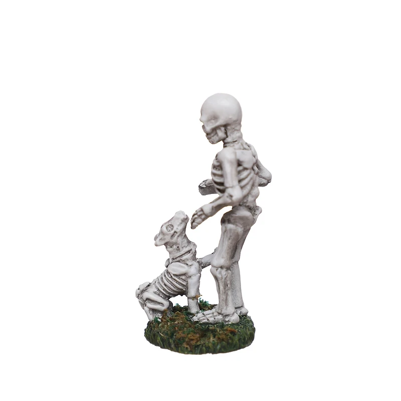 Mini Skeleton with Dog Decoration by Ashland®
