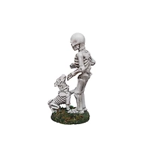 Mini Skeleton with Dog Decoration by Ashland®