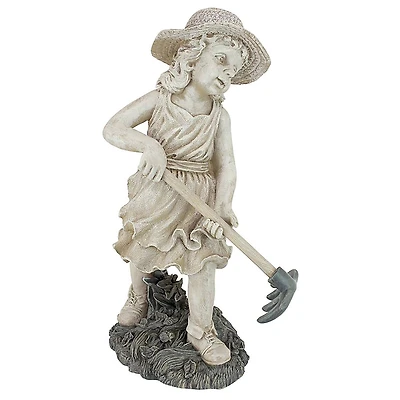 Design Toscano® 20" Rebecca, Young Gardener Sculpture