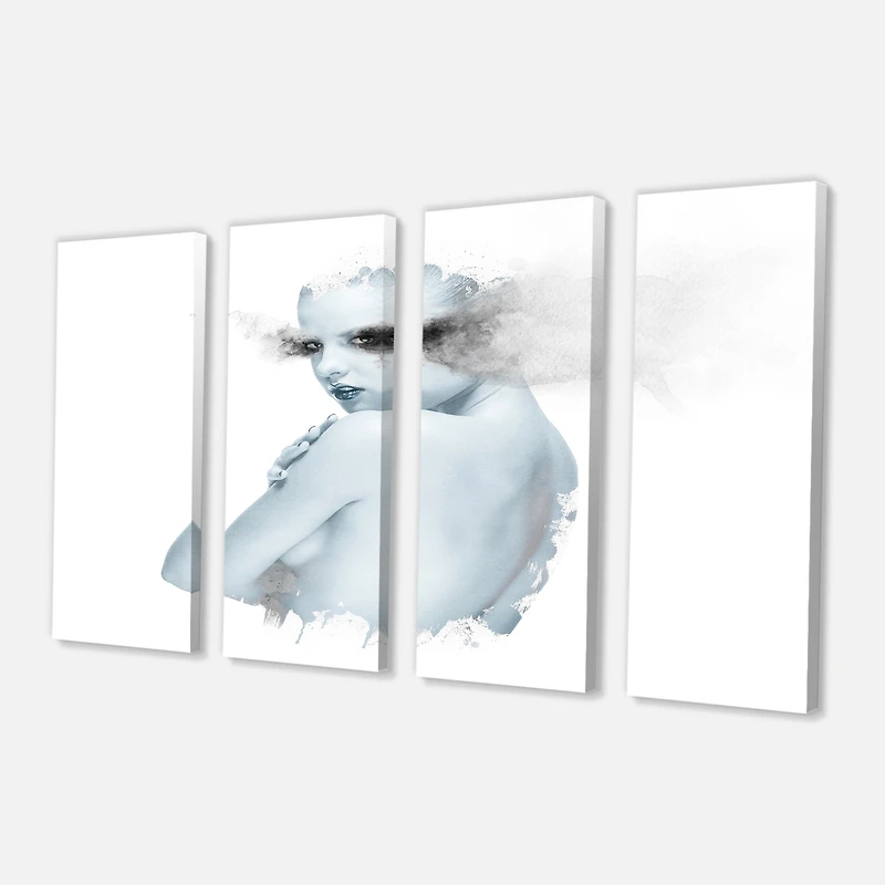 Designart - Beautiful Young Woman Double Exposure