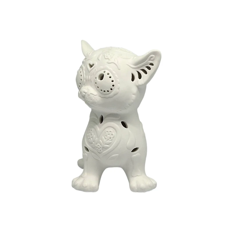 7" DIY LED Dog Ceramic Décor by Ashland®