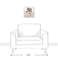 Christmas Dog Canvas Wall Art