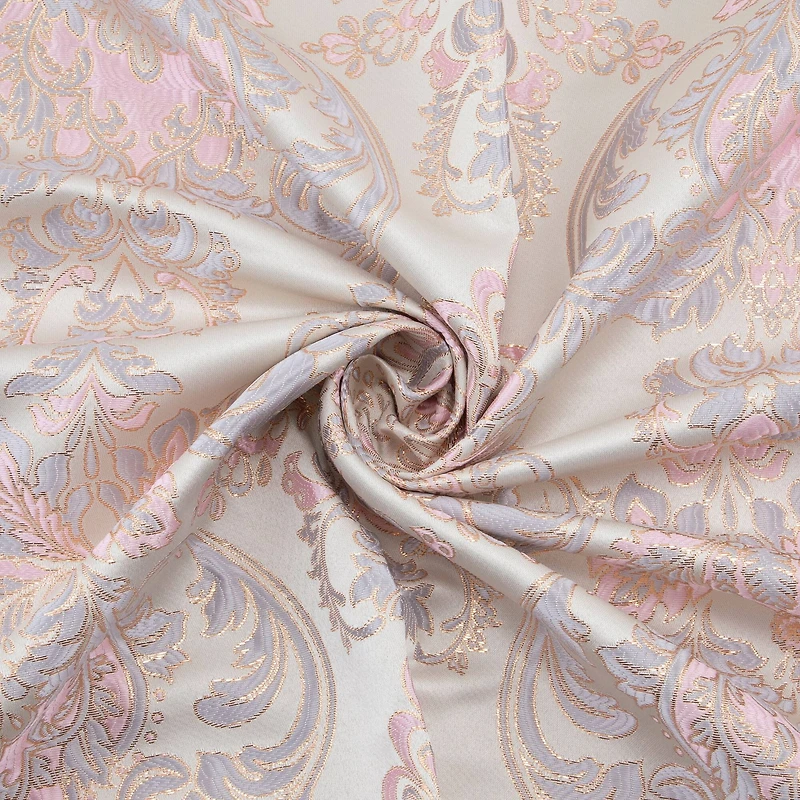 Cosplay by Yaya Han Ivory, Pink & Gold Duchesse Floral Brocade Fabric