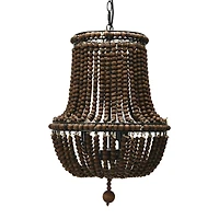 Hello Honey® Draped Wood Bead Chandelier