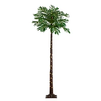 6ft. Pre-Lit UV Resistant Artificial Palm Tree with Warm White LED Lights